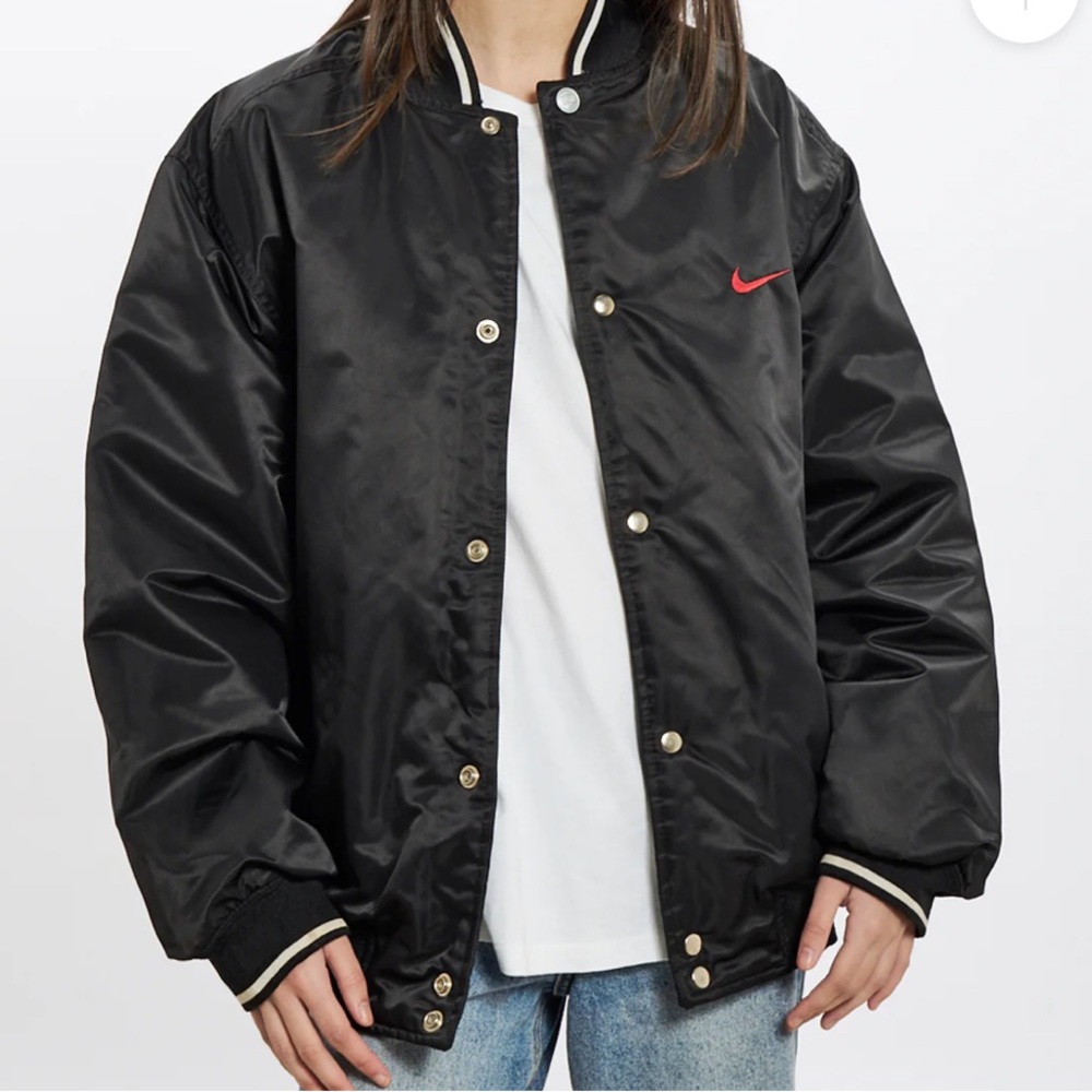 Nike Vintage Bomber Jacket Kids XL Women’s S Black